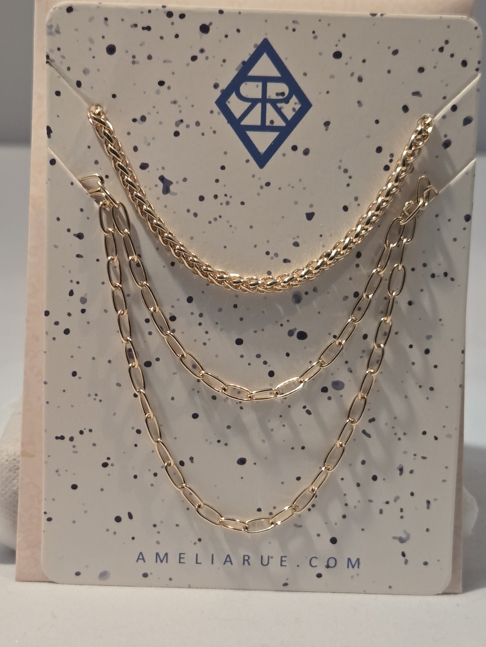 Amelia Rue Gold-Tone Layered Chain Necklace